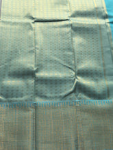 Semi Kanchi Silk Saree with Rudraksham Buttas & Zari Woven Border