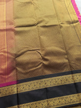 Semi Kanchi Silk Saree with Zari Lines, Buttas & Retta Petta Border