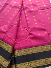 Semi Kanchi Silk Saree with Zari Lines, Buttas & Retta Petta Border