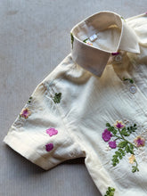 Multicolour Floral Embroidery Boys Shirts and Trousers Set - Purple