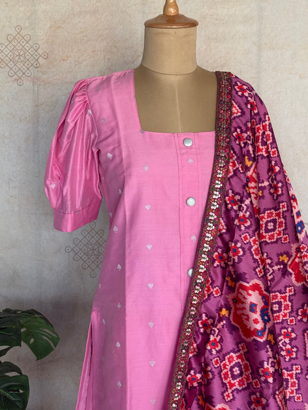Siara Suit Set with Patola Dupatta - Express