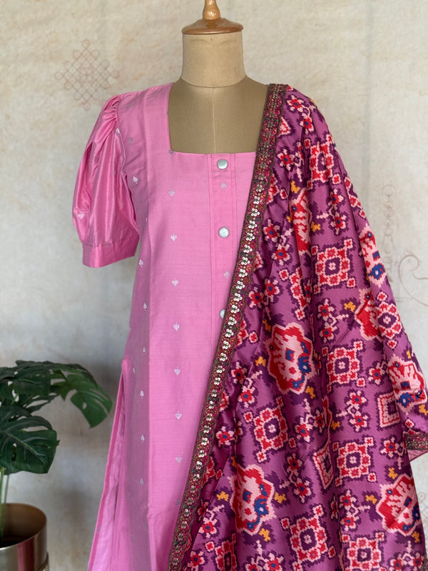 Siara Suit Set with Patola Dupatta - Express