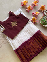 Yamuna - Kolam Crop Top & Sungudi Skirt Set Onam Edit