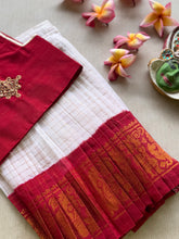 Yamuna - Kolam Crop Top & Sungudi Skirt Set Onam Edit