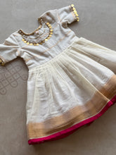 Saraswati Kids Frock Pink - Onam Edit
