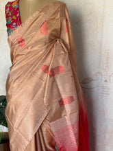 Madurai Pattu Saree with Contrast Red Pallu & Banarasi Blouse