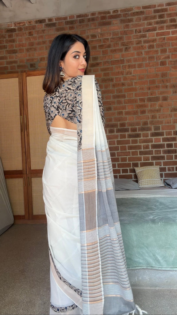 Cotton Kalamkari Full Sleeve Blouse
