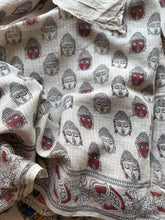 Kota Cotton Kalamkari Saree with Raja Rani & Musical Narrative Pallu