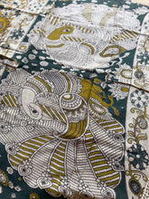Kota Cotton Kalamkari Saree with Peacock Motif & Artistic Borders