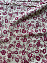 Kota Cotton Kalamkari Saree with Peacock Pallu & Floral Border Design