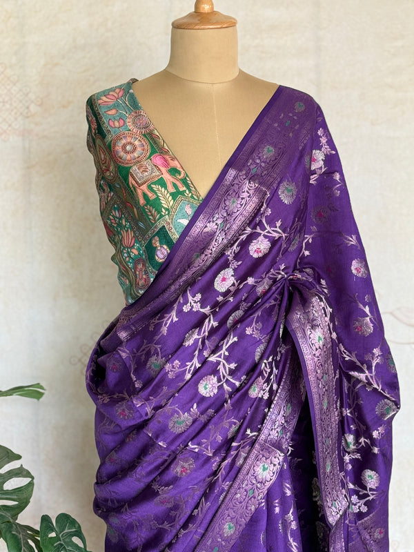 Banarasi Katan Silk Saree with Zari