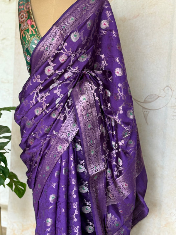Banarasi Katan Silk Saree with Zari