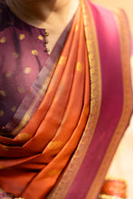 Semi Kanchi Silk Saree – Rust Orange Festive & Ethnic Wear