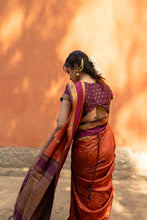 Semi Kanchi Silk Saree – Rust Orange Festive & Ethnic Wear