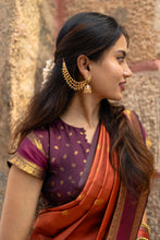 Semi Kanchi Silk Saree – Rust Orange Festive & Ethnic Wear