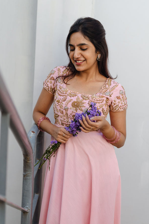 Anika Anarkali Dress – Festive Designer Wear