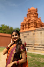 Semi Kanchi Silk Saree – Rust Orange Festive & Ethnic Wear