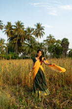 Bhrinda - Pure Chettinad Cotton Women Half Saree with Georgette Davani