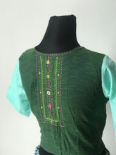 mirror work blouse