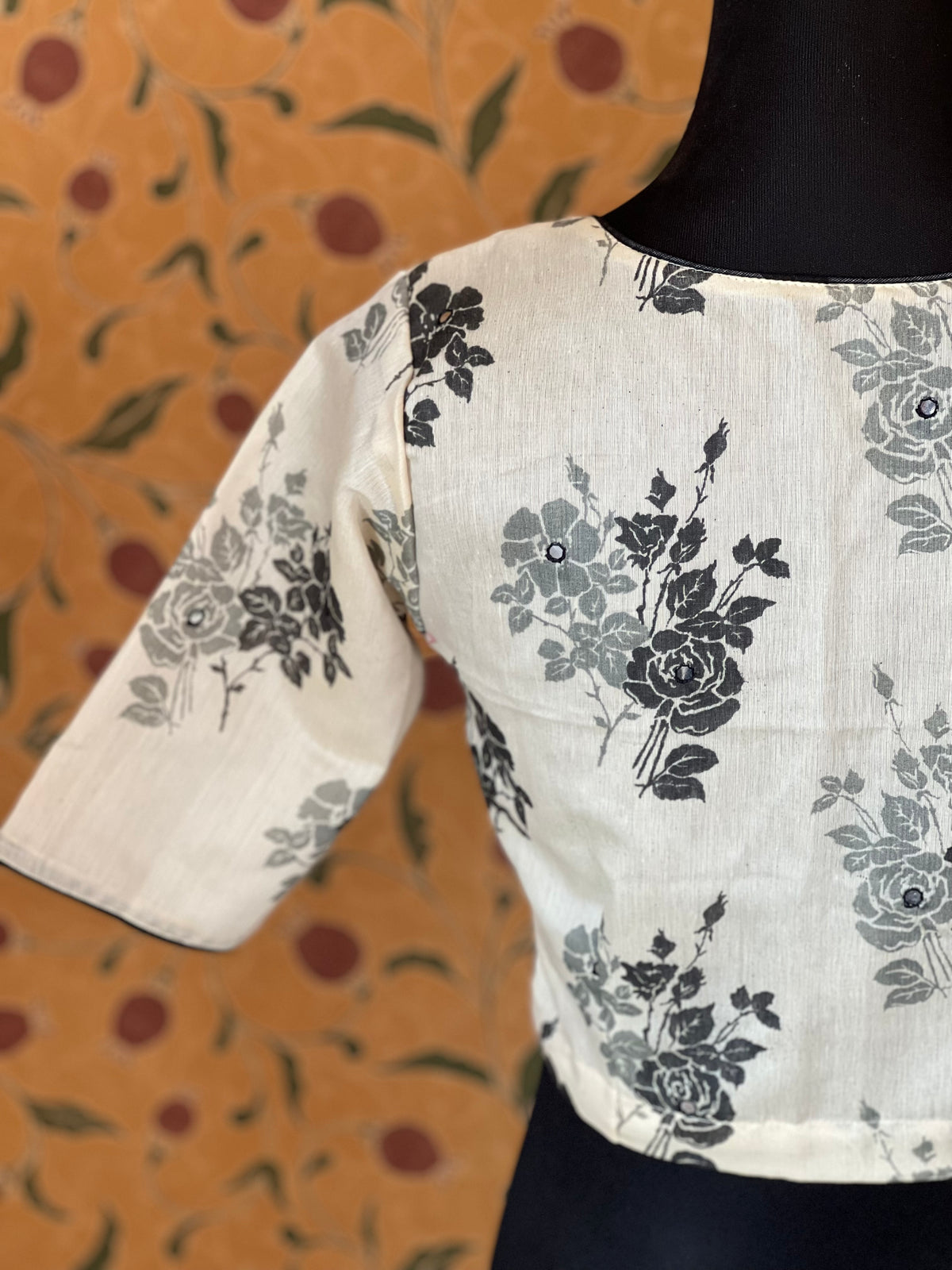 mirror work blouse