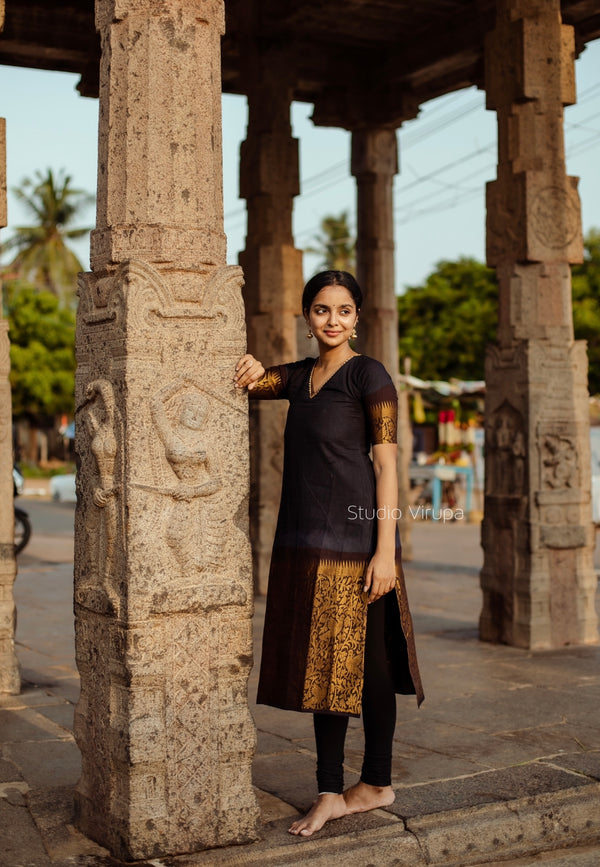 Nakshatra Black- Kurta