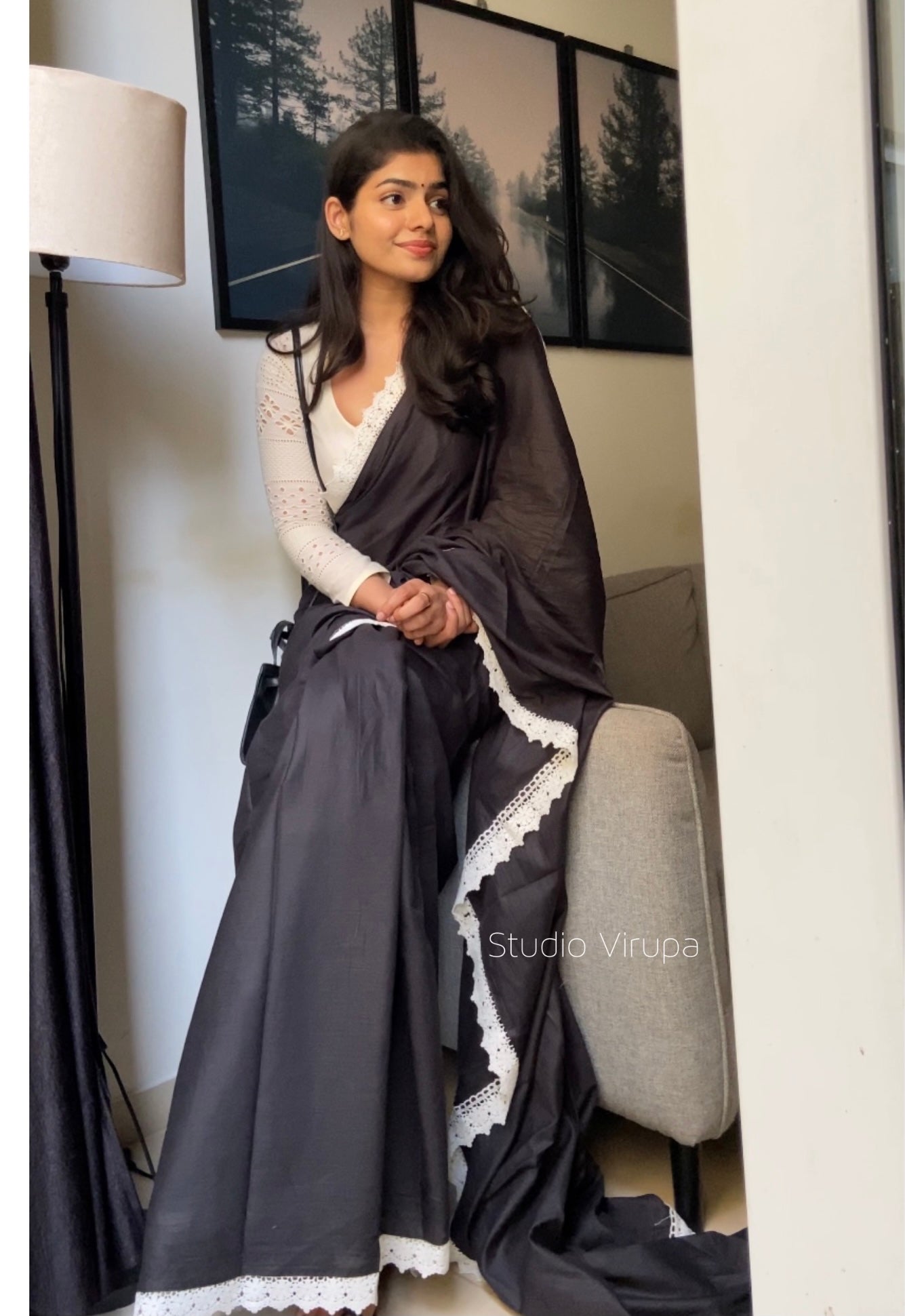 Shop now our Gulabi - Black exclusively at Studio Virupa