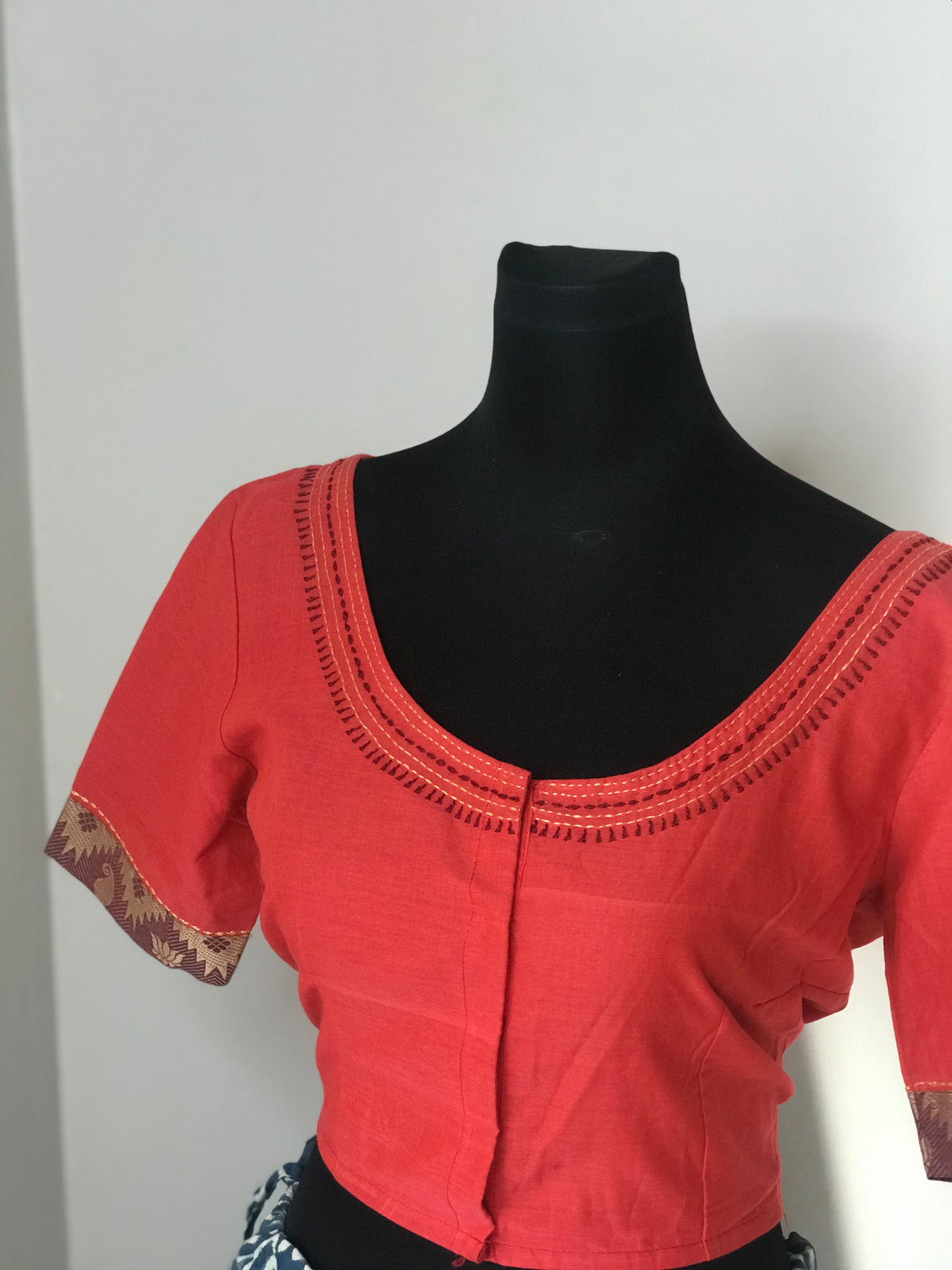 Orange Chettinad Cotton