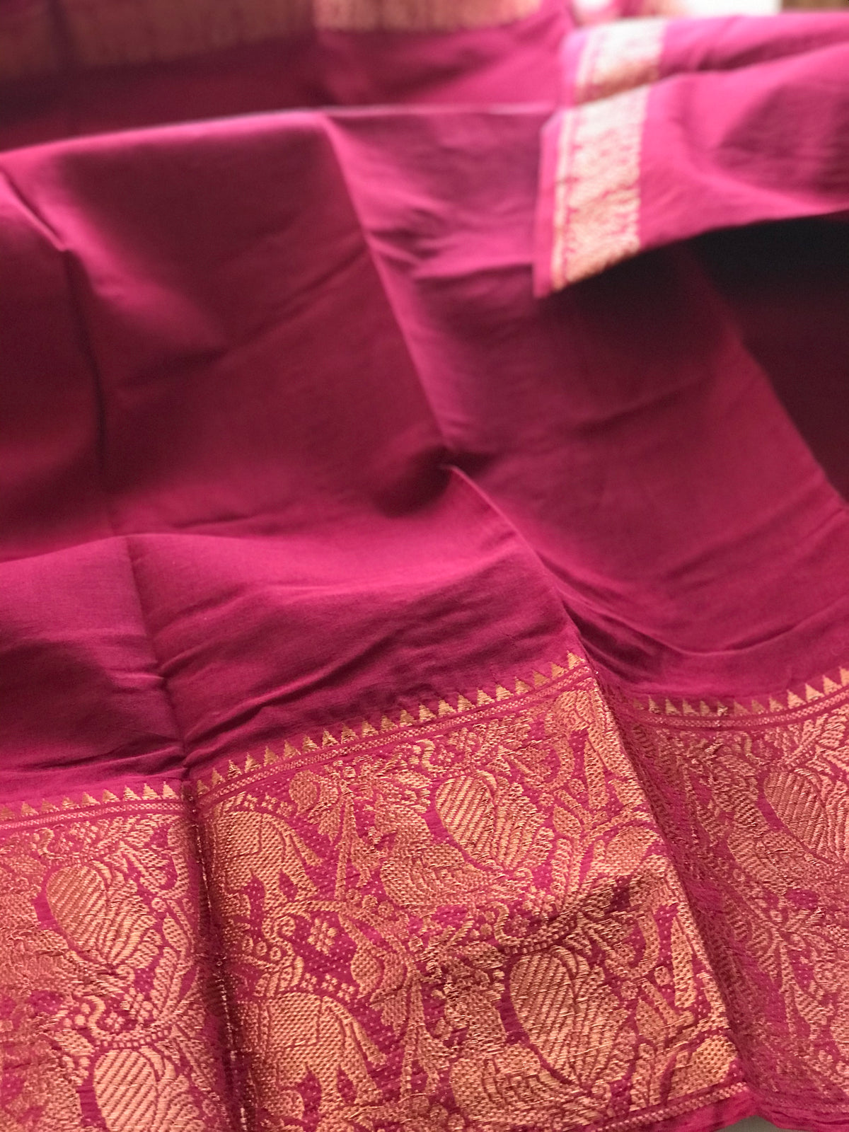 Sungudi with Copper zari